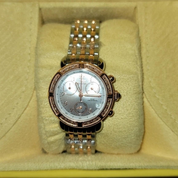 Invicta Diamond Bezel Chronograph Sapphire Coated Watch - Picture 13 of 16